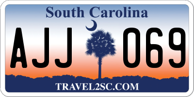 SC license plate AJJ069