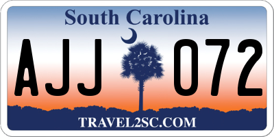 SC license plate AJJ072