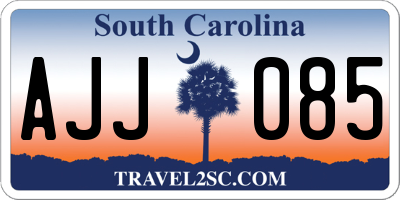 SC license plate AJJ085