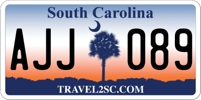 SC license plate AJJ089