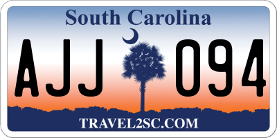 SC license plate AJJ094
