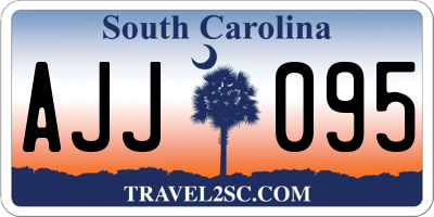 SC license plate AJJ095