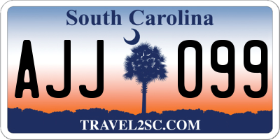 SC license plate AJJ099