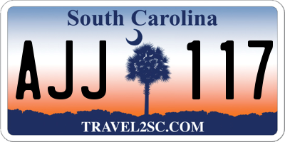 SC license plate AJJ117