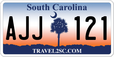 SC license plate AJJ121