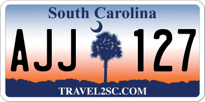 SC license plate AJJ127