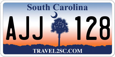SC license plate AJJ128