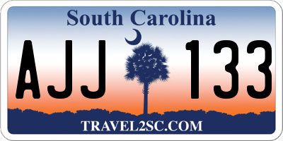 SC license plate AJJ133