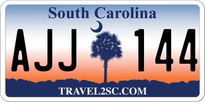 SC license plate AJJ144