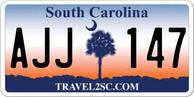 SC license plate AJJ147