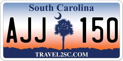 SC license plate AJJ150