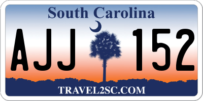 SC license plate AJJ152