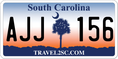 SC license plate AJJ156