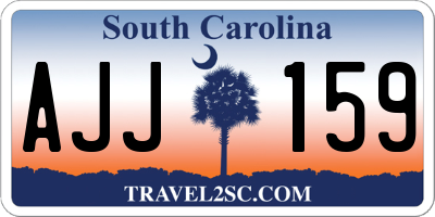 SC license plate AJJ159
