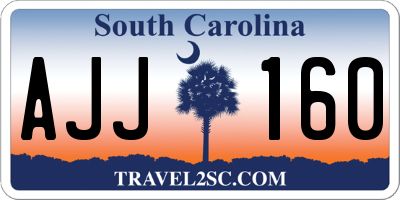 SC license plate AJJ160