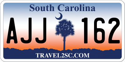 SC license plate AJJ162