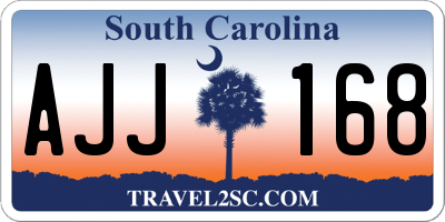 SC license plate AJJ168