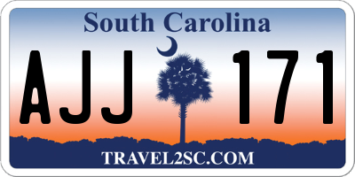 SC license plate AJJ171