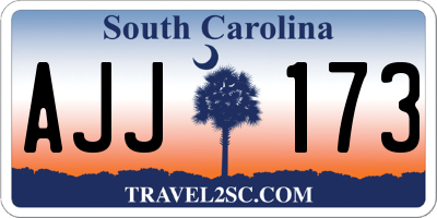 SC license plate AJJ173