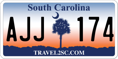 SC license plate AJJ174