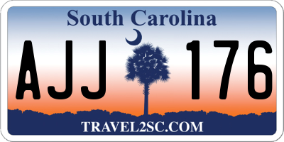 SC license plate AJJ176