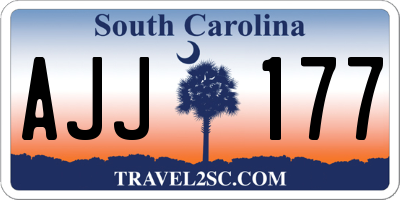 SC license plate AJJ177
