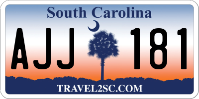 SC license plate AJJ181