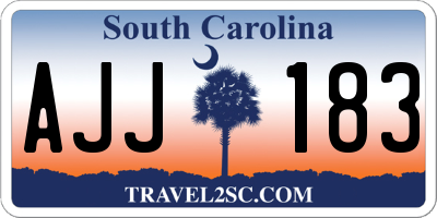 SC license plate AJJ183