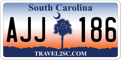 SC license plate AJJ186