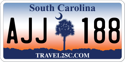 SC license plate AJJ188