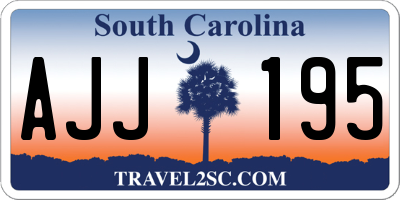 SC license plate AJJ195