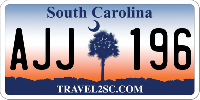 SC license plate AJJ196