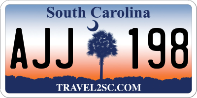 SC license plate AJJ198