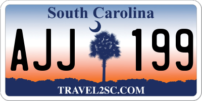 SC license plate AJJ199