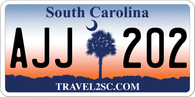 SC license plate AJJ202