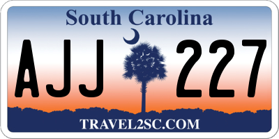 SC license plate AJJ227