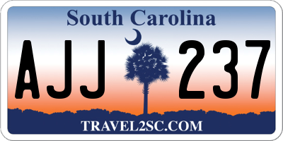 SC license plate AJJ237