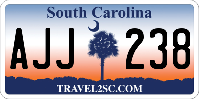 SC license plate AJJ238