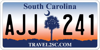 SC license plate AJJ241