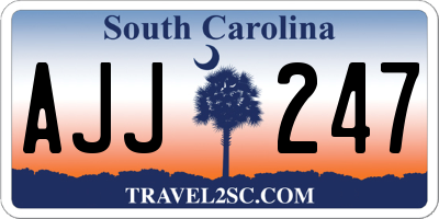 SC license plate AJJ247