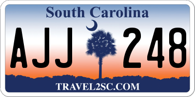 SC license plate AJJ248