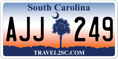SC license plate AJJ249