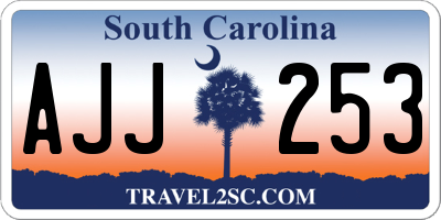 SC license plate AJJ253