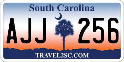 SC license plate AJJ256