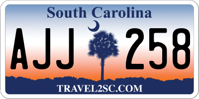 SC license plate AJJ258