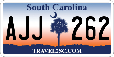 SC license plate AJJ262