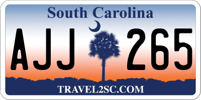 SC license plate AJJ265