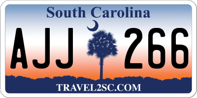SC license plate AJJ266