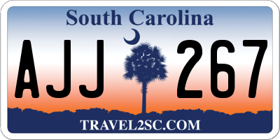 SC license plate AJJ267