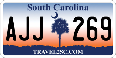 SC license plate AJJ269